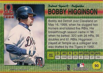 1999 Pacific Omega #90 Bobby Higginson Back