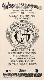 2016 Topps Allen & Ginter - Mini A & G Brooklyn Back #234 Glen Perkins Back