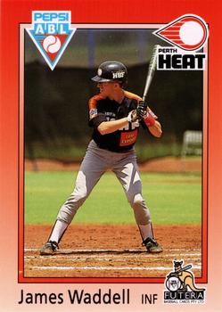 1992 Futera Pepsi ABL Perth Heat #17 James Waddell Front