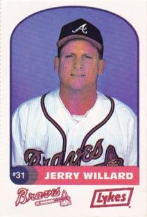 1992 Lykes Atlanta Braves Perforated #NNO Jerry Willard Front