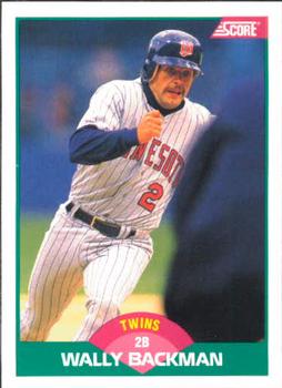 1989 Score Rookie & Traded #34T Wally Backman Front