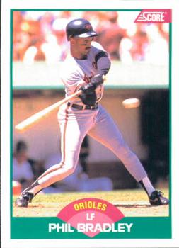 1989 Score Rookie & Traded #44T Phil Bradley Front
