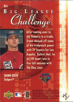 2001 Upper Deck Sweet Spot - Big League Challenge #BL4 Shawn Green  Back