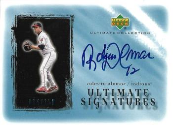 2001 Upper Deck Ultimate Collection - Signatures #RA Roberto Alomar  Front
