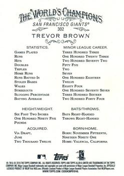 2016 Topps Allen & Ginter X #302 Trevor Brown Back