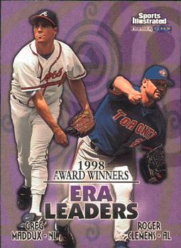 1999 Sports Illustrated #16 ERA Leaders (Greg Maddux / Roger Clemens) Front