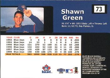 1999 Sports Illustrated #73 Shawn Green Back