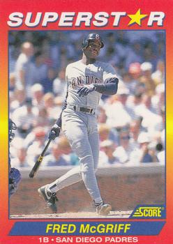 1992 Score 100 Superstars #65 Fred McGriff Front