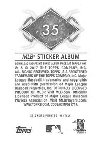2017 Topps Stickers #35 Russell Martin Back