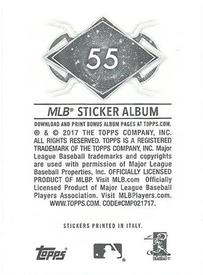 2017 Topps Stickers #55 Mariner Moose Back