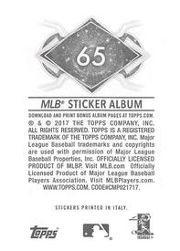 2017 Topps Stickers #65 Nomar Mazara Back