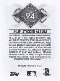 2017 Topps Stickers #94 Eric Hosmer Back