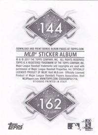2017 Topps Stickers #144 Kansas City Royals Back