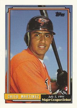 1992 Topps Major League Debut 1991 #117 Chito Martinez Front