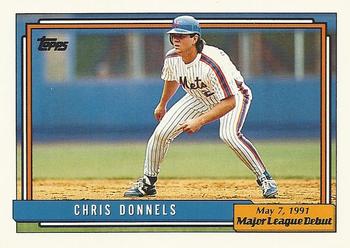 1992 Topps Major League Debut 1991 #45 Chris Donnels Front