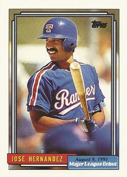 1992 Topps Major League Debut 1991 #77 Jose Hernandez Front
