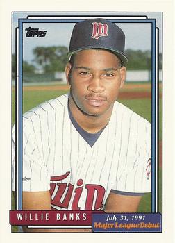 1992 Topps Major League Debut 1991 #9 Willie Banks Front