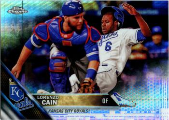 2016 Topps Chrome - Prism Refractor #2 Lorenzo Cain Front