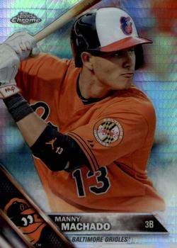 2016 Topps Chrome - Prism Refractor #30 Manny Machado Front
