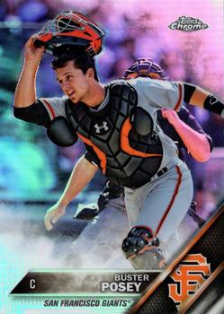 2016 Topps Chrome - Refractor #125 Buster Posey Front