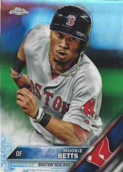 2016 Topps Chrome - Refractor #161 Mookie Betts Front