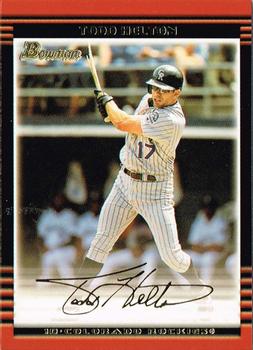 2002 Bowman - Gold #75 Todd Helton  Front