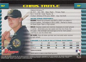 2002 Bowman - Gold #112 Chris Tritle  Back