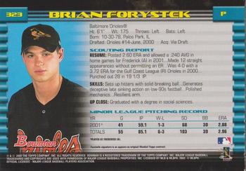 2002 Bowman - Gold #323 Brian Forystek  Back