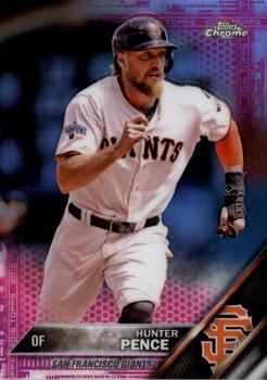 2016 Topps Chrome - Pink Refractor #167 Hunter Pence Front