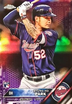 2016 Topps Chrome - Purple Refractor #13 Byung-Ho Park Front
