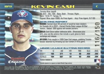 2002 Bowman Draft Picks & Prospects - Chrome X-Fractors #BDP131 Kevin Cash  Back