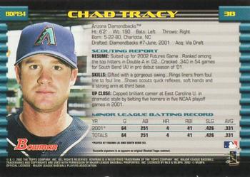 2002 Bowman Draft Picks & Prospects - Gold #BDP134 Chad Tracy  Back