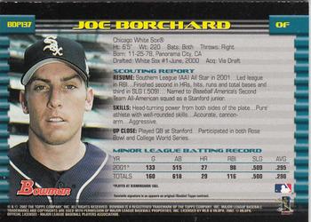 2002 Bowman Draft Picks & Prospects - Gold #BDP137 Joe Borchard  Back