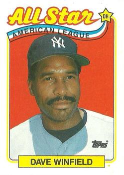 1989 Topps #407 Dave Winfield Front