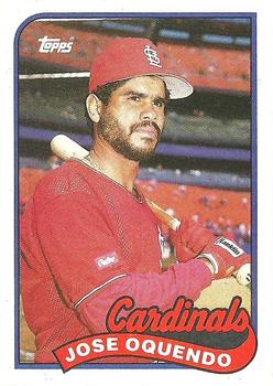 1989 Topps #442 Jose Oquendo Front