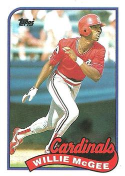 1989 Topps #640 Willie McGee Front
