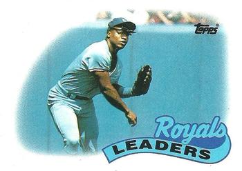 1989 Topps #789 Royals Leaders Front