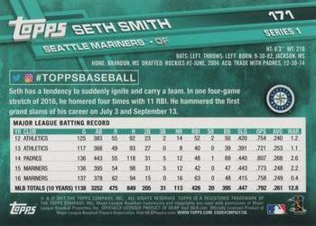 2017 Topps #171 Seth Smith Back
