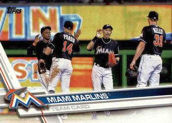 2017 Topps #217 Miami Marlins Front
