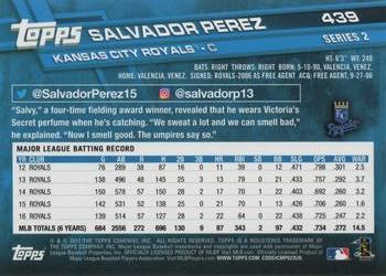 2017 Topps #439 Salvador Perez Back