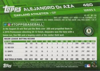 2017 Topps #460 Alejandro De Aza Back