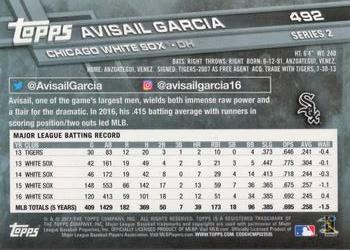 2017 Topps #492 Avisail Garcia Back