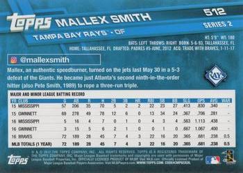 2017 Topps #512 Mallex Smith Back