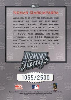 2002 Donruss - Diamond Kings #DK-1 Nomar Garciaparra  Back