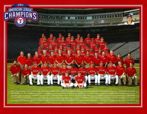 2011 Texas Rangers Team Photo #NNO Texas Rangers Front