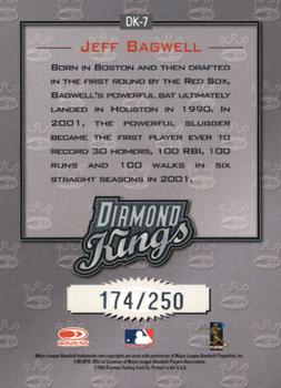 2002 Donruss - Diamond Kings Studio Series #DK-7 Jeff Bagwell  Back