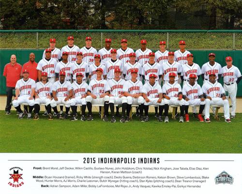 2015 Indianapolis Indians Team Photo #NNO Indianapolis Indians Team Photo Front