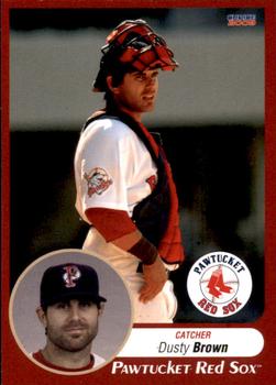 2009 Choice Pawtucket Red Sox #06 Dusty Brown Front
