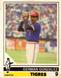 1988-89 Venezuelan Winter League Stickers #9 German Gonzalez Front