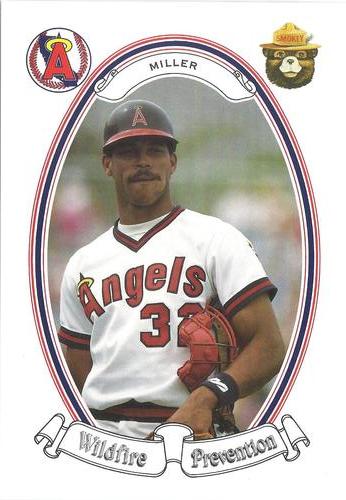 1986 California Angels Smokey #18 Darrell Miller Front